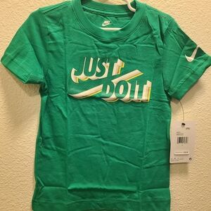 Nike Kids Green 'Just Do It' Tee